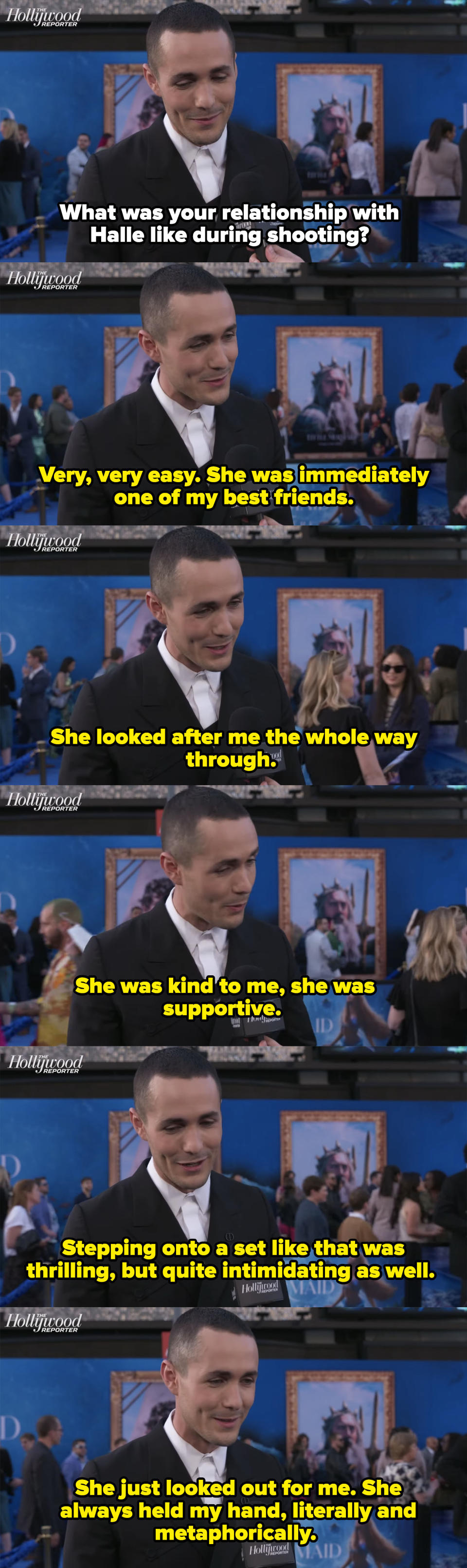 jonah gushing about halle during an interview