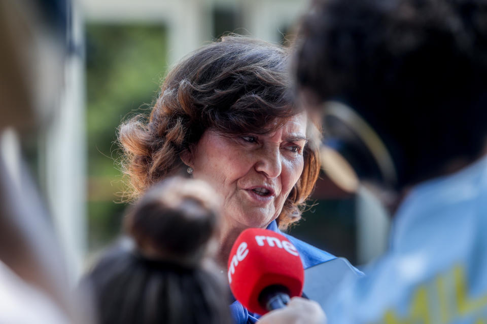 Carmen Calvo, exvicepresidenta del Gobiernio. (Photo By Ricardo Rubio/Europa Press via Getty Images)