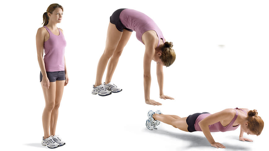 Pike walk/push-up combo