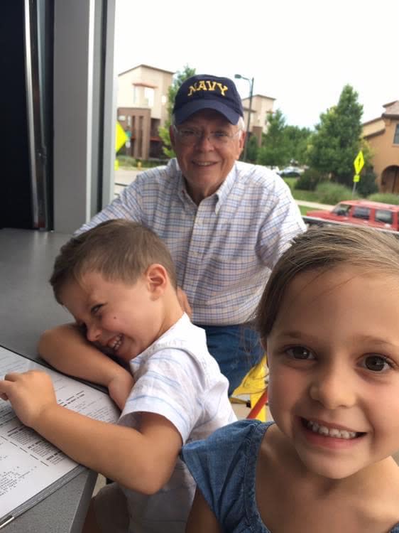 Francisco Aguirre-Sacasa and his grandchildren Joaquin and Gabby. Photo Courtesy of Roberto Aguirre-Sacasa - Credit: Photo courtesy of Roberto Aguirre-Sacasa