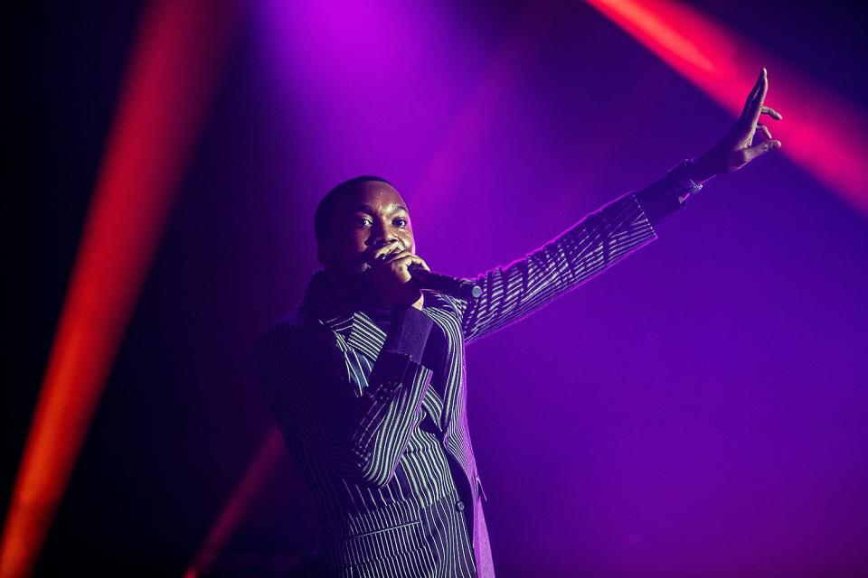 at TIDAL and Dolby Celebrate Meek Mill’s <em>Championships</em> with Live Dolby Atmos Music Performance at NeueHouse Hollywood on Wednesday.