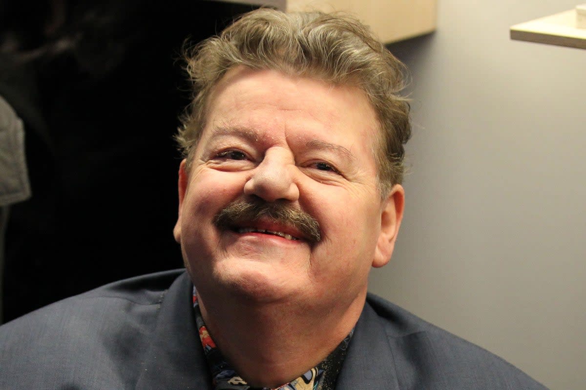 El actor Robbie Coltrane durante la inauguración del nuevo edificio Reid de £30 millones de la Escuela de Arte de Glasgow (PA Archive)