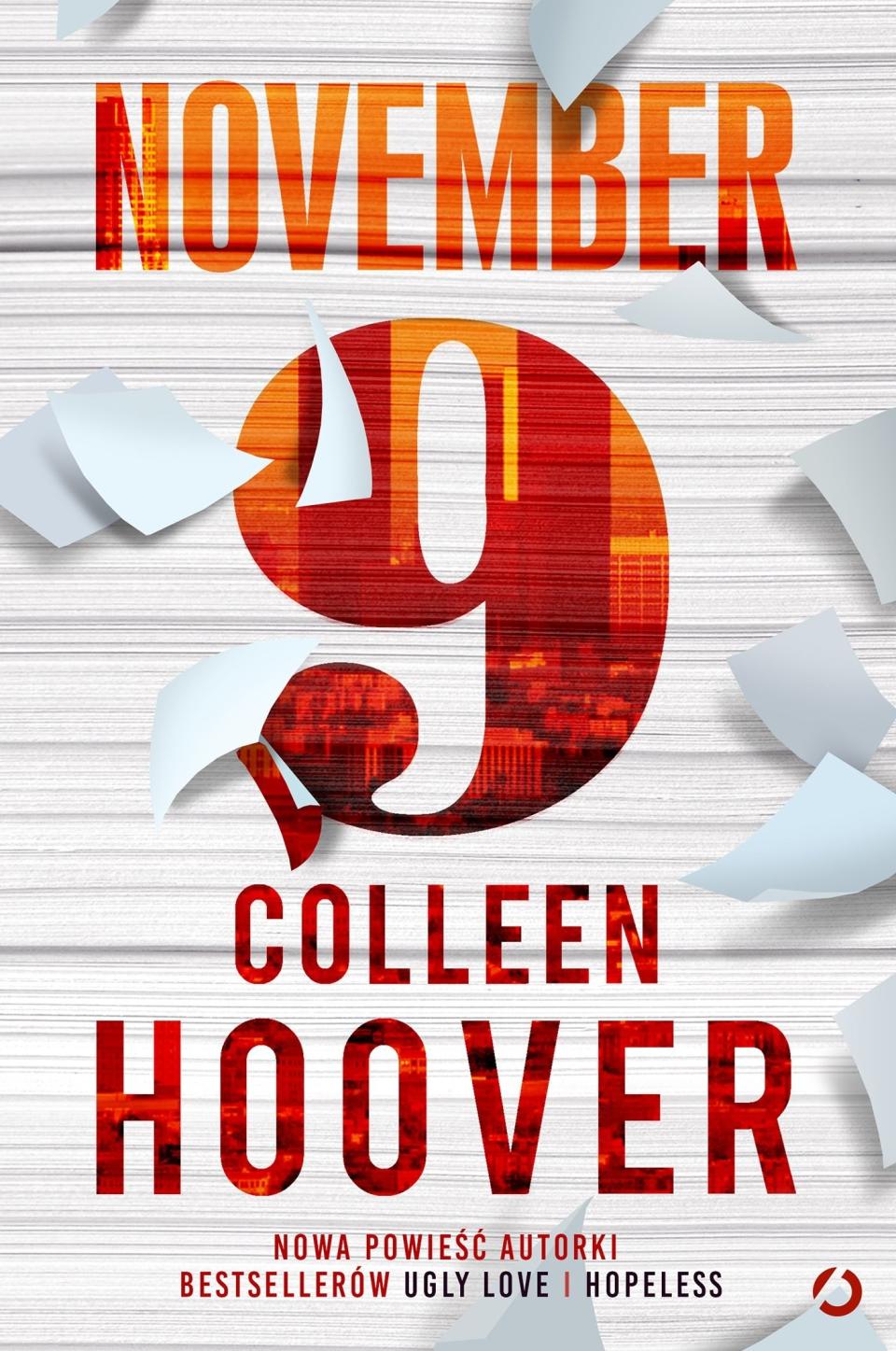 The cover of "November 9" by Colleen Hoover.