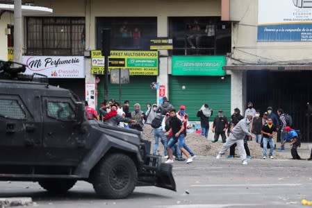 Protests against Ecuador's President Lenin Moreno's government in Quito