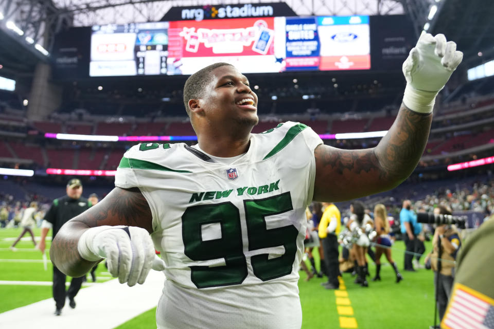 Quinnen Williams is the second-highest paid defensive tackle in the NFL. (Cooper Neill/Getty Images)