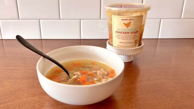 Trader Joe's kettle cooked chicken soup