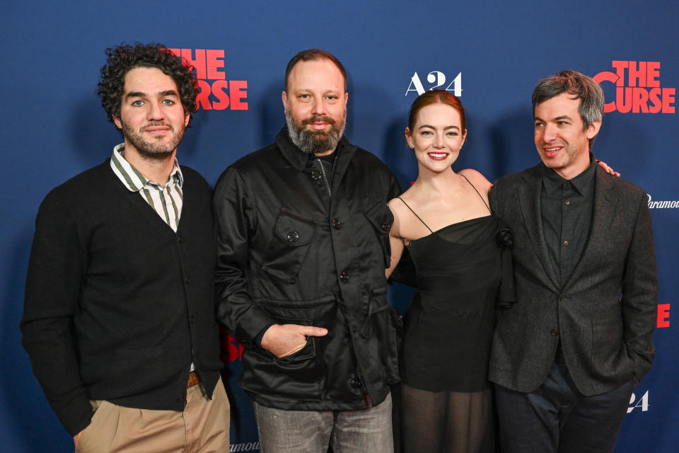 Benny Safdie, Yorgos Lanthimos, Emma Stone and Nathan Fielder