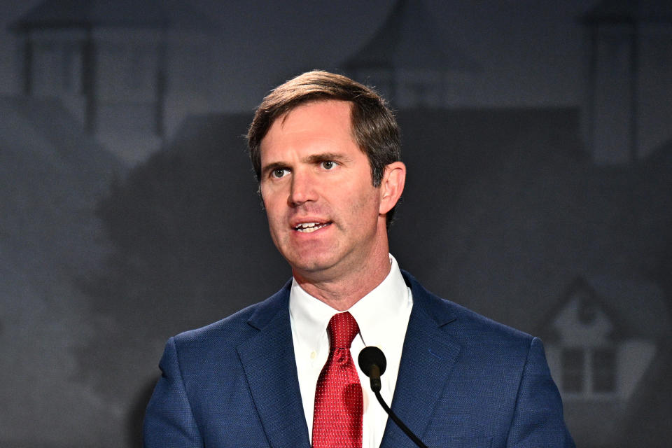 Kentucky Gov. Andy Beshear. (Jon Cherry / Getty Images file)