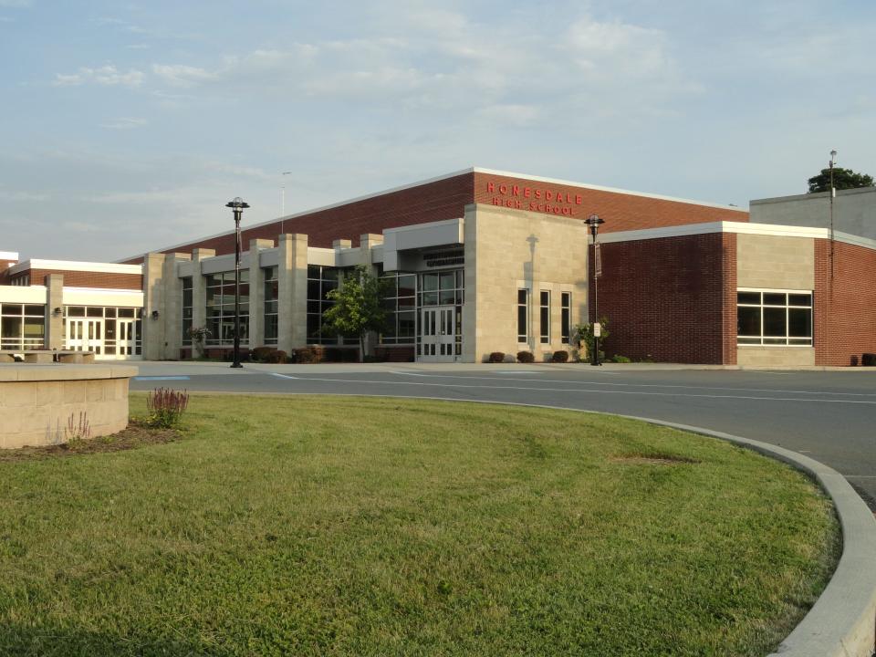 Administration at Wayne Highlands, Western Wayne, Wallenpaupack and Delaware Valley school districts are actively planning a collaborative Career & Technical Center benefiting the high school Career Technical Education programs in all four districts. Pictured is Honesdale High School.