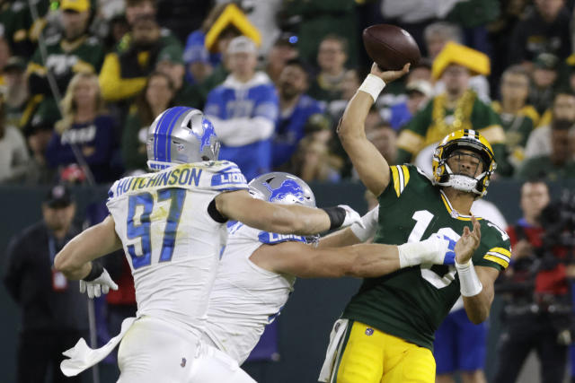 David Montgomery runs wild as Lions beat Packers 34-20 to take early  command of NFC North