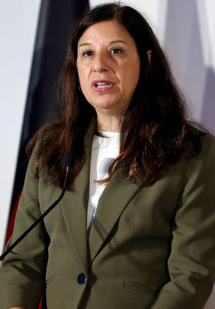 U.S. Acting Secretary of the Department of Homeland security Elaine Duke speaks during the news conference at the end of the G7 Interior Ministers meeting at the Ischia island, Italy October 20, 2017. REUTERS/Ciro De Luca/Files