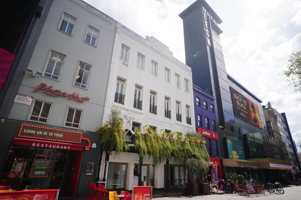 The now-closed restaurant – in the heart of Leicester Square – was formerly a Chiquito’s (PA)