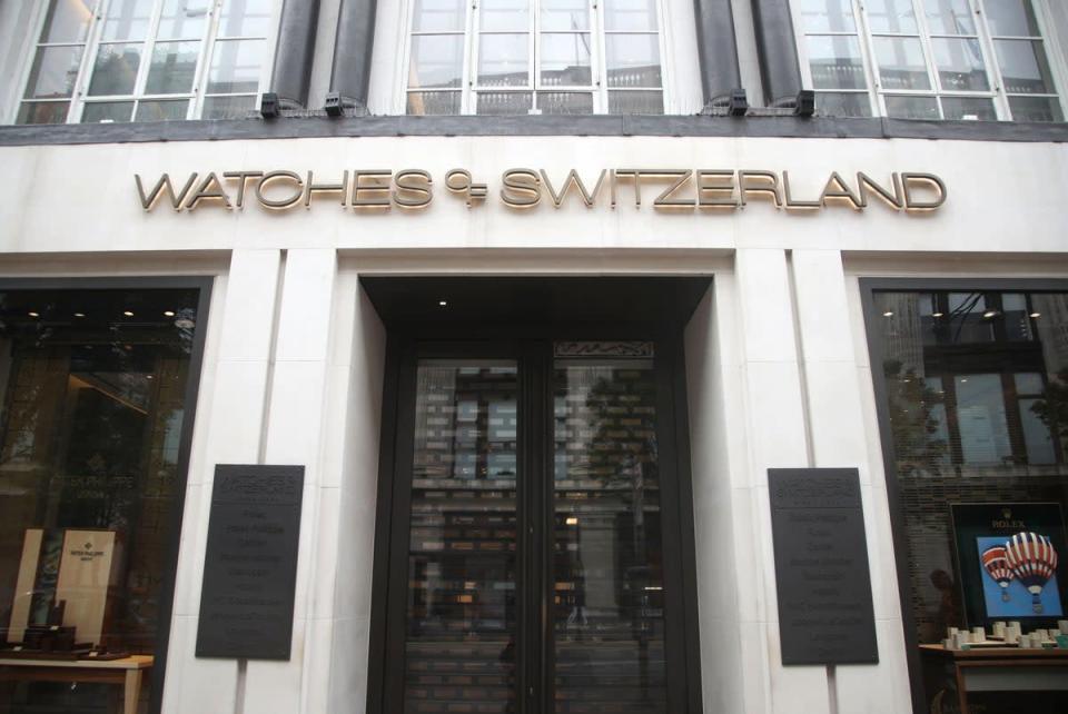 Watches of Switzerland is moving its Flagship London store (Yui Mok/PA) (PA Archive)