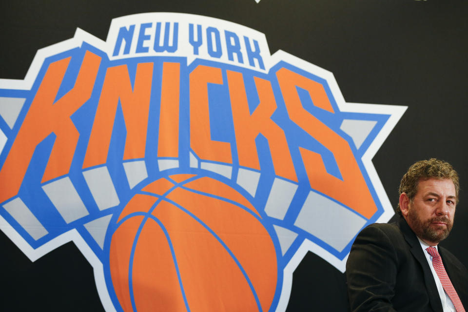 New York Knicks team owner and Madison Square Garden Entertainment CEO James Dolan defended his company's use of facial recognition software in various venues. (REUTERS/Shannon Stapleton)