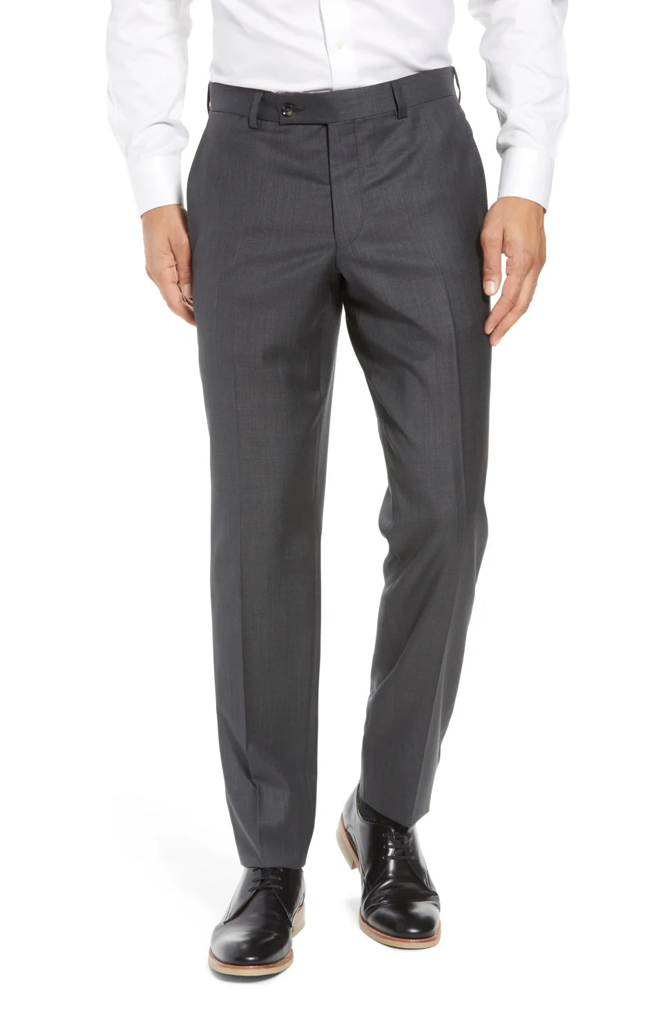 Ted Baker London Jefferson Flat Front Wool Dress Pants