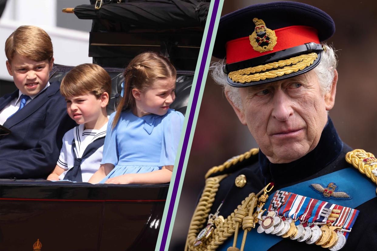  King Charles, Prince George, Princess Charlotte and Prince Louis. 
