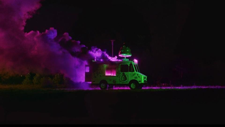 A photo including a  van in the film I saw the TV Glow
