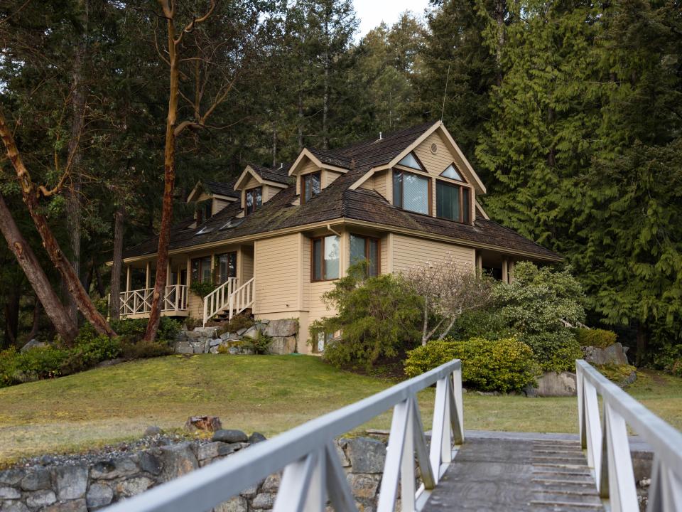 The old cottage on the island.