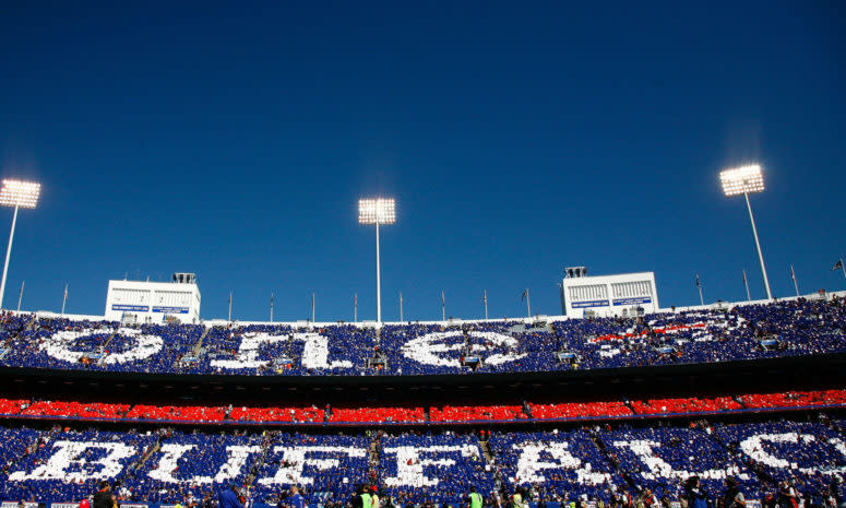 A general view of the stands in the Buffalo Bills stadium.