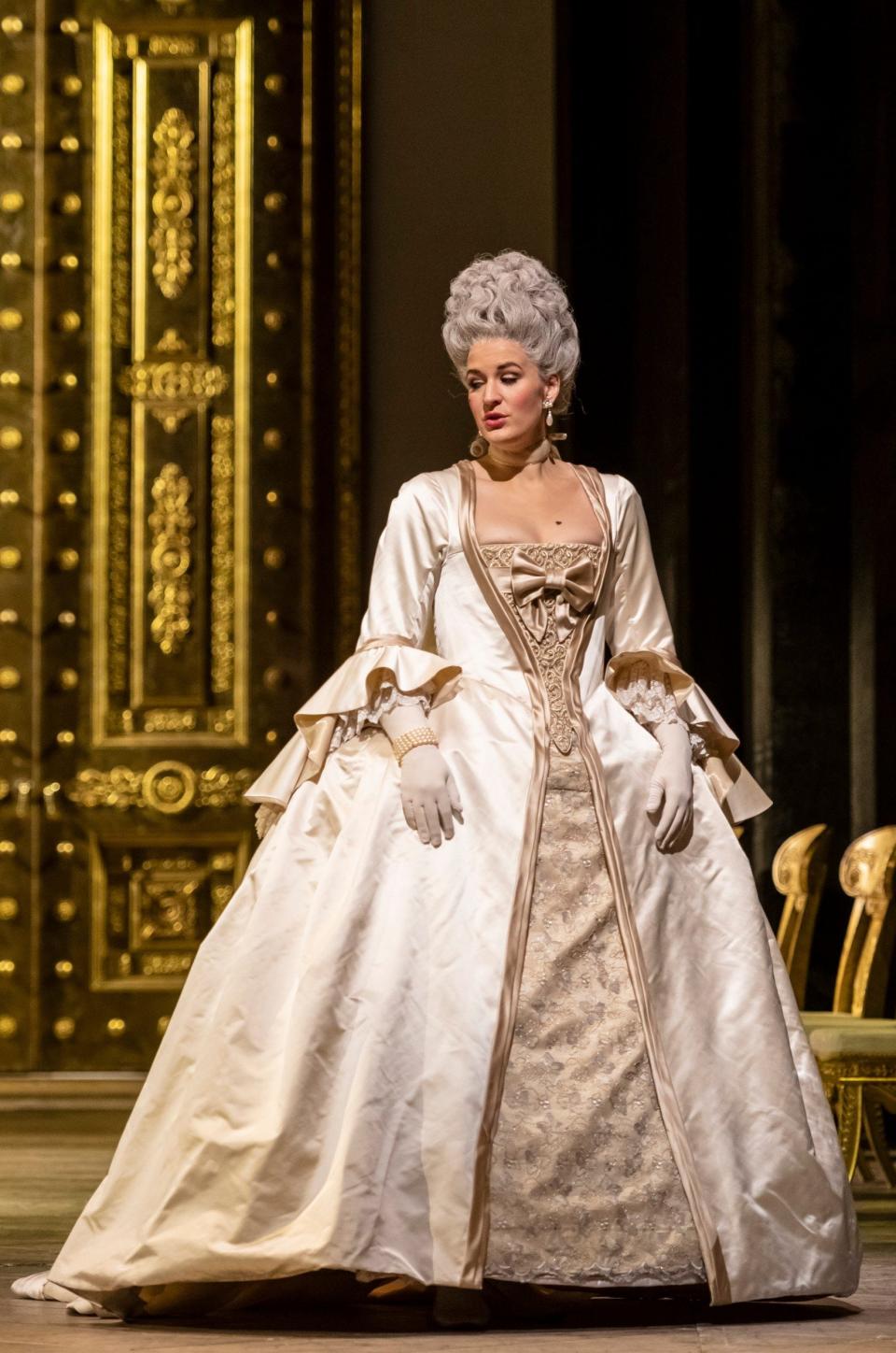 Lise Davidsen performing in the Metropolitan Opera's production of The Queen of Spades - Jack Vartoogian/Getty Images