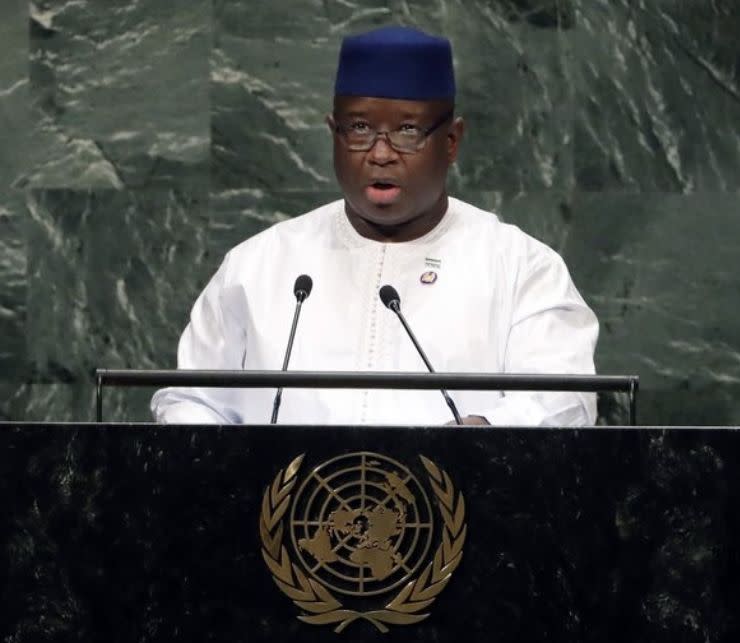 Photo of Sierra Leone President Julius Maada Bio who declared sexual violence a national emergency in February.