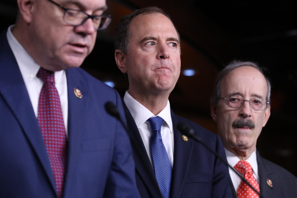 Adam Schiff, center