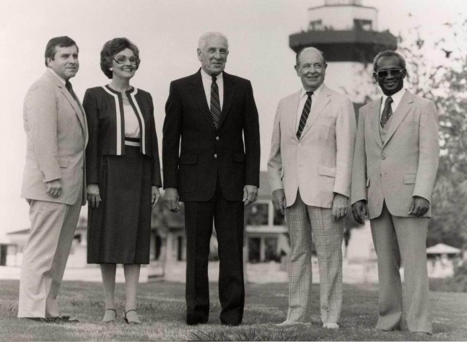 To win a seat on the first Hilton Head Town Council in 1983, Henry Driessen Jr. (far right) finished fourth out of 17 in an at-large race.