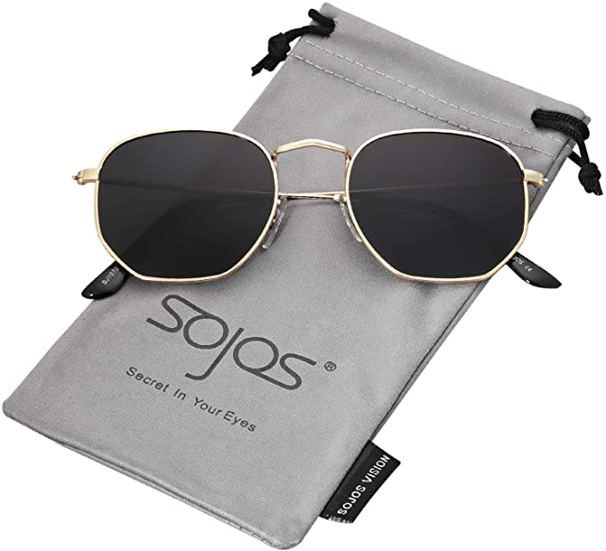 SOJOS Small Square Polarized Sunglasses. Image via Amazon.
