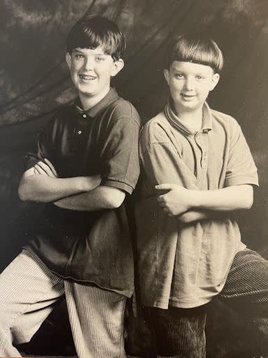 Billy (left) and Randy (right) when they were kids.