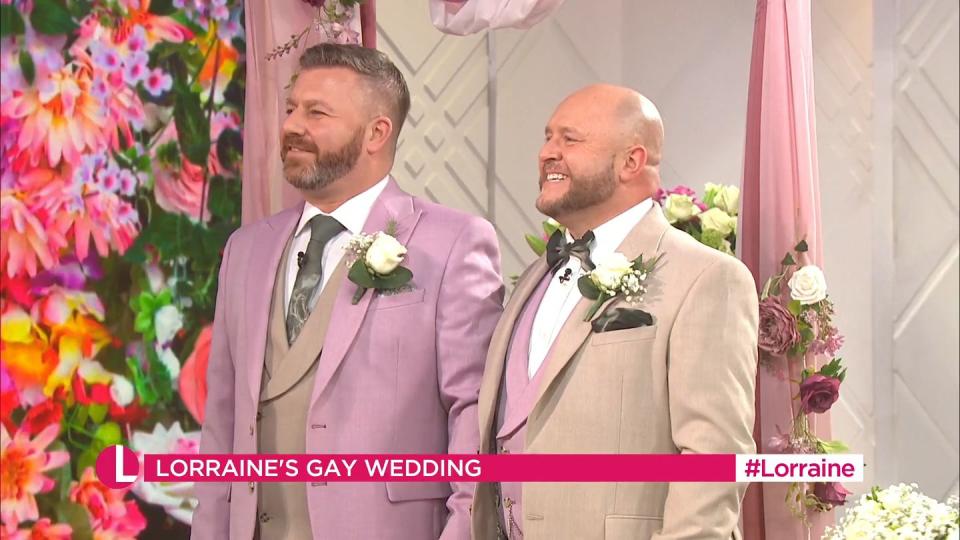 gavin and luke's wedding on lorraine