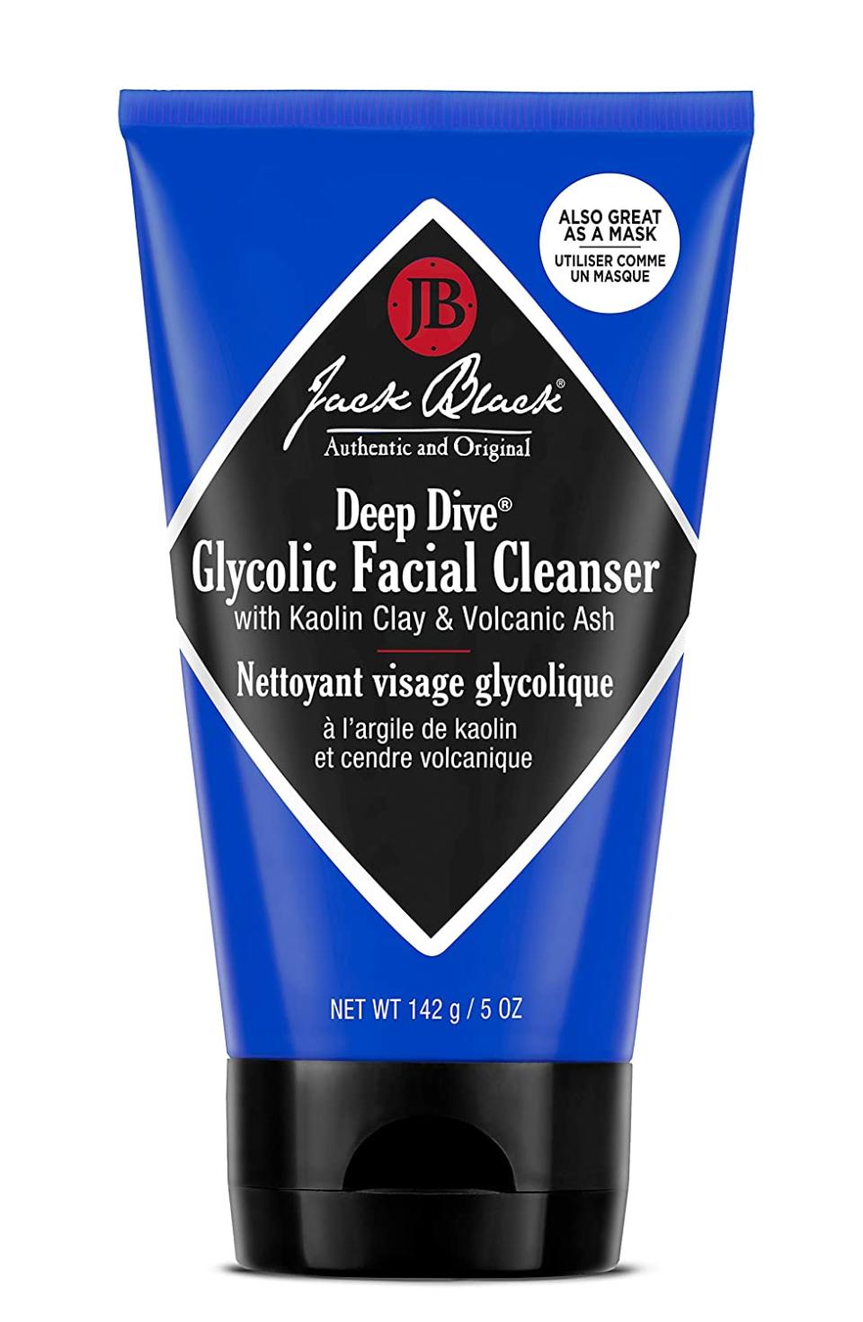 Jack Black Deep Dive Glycolic Facial Cleanser / Face Mask