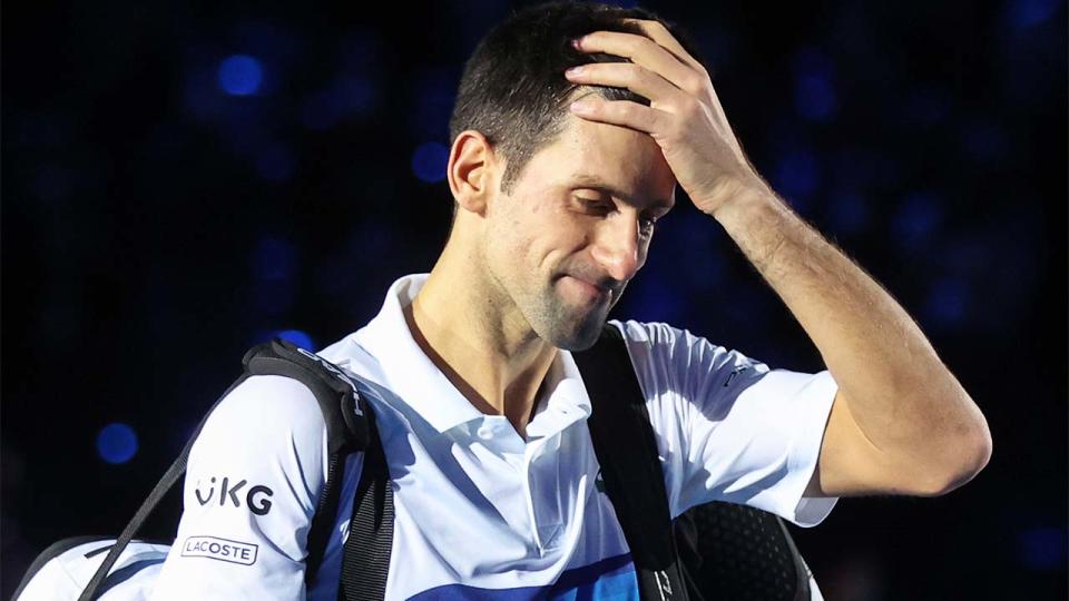 Novak Djokovic (pictured) after a tough loss.