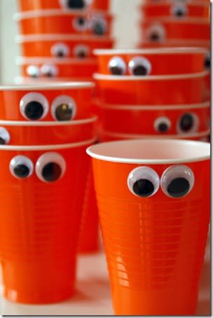 Googly-eyed cups