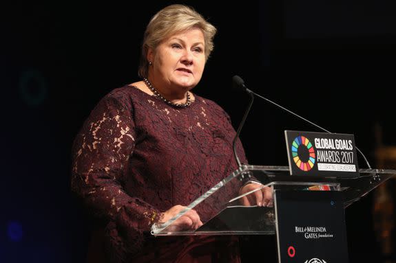Prime Minister Erna Solberg has proven herself to be a leading voice in the fight to clean up the oceans.