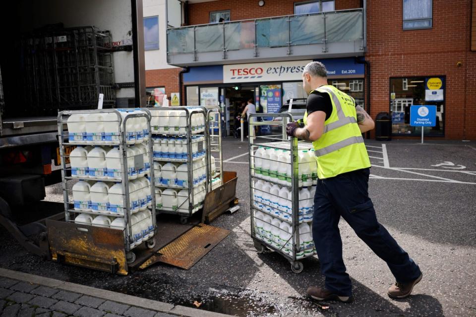 Experts have warned of delays and shorter shelf life for fresh meat and dairy products (AFP via Getty)