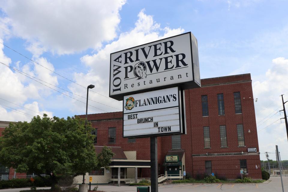 The Iowa River Power Restaurant is seen on Friday, Aug. 4, 2023. The restaurant will close at the end of November as the building owner, Randy Ward, looks to renovate.