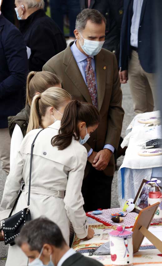 Rey Felipe, reina Letizia, princesa Leonor e infanta Sofía