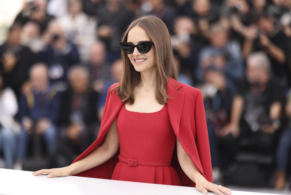 Natalie Portman poses for photographers at the photo call for the film 'May December' at the 76th international film festival, Cannes, southern France, Sunday, May 21, 2023. (Photo by Vianney Le Caer/Invision/AP)