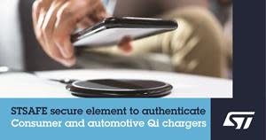 STSAFE secure element to authenticate consumer and automotive Qi chargers