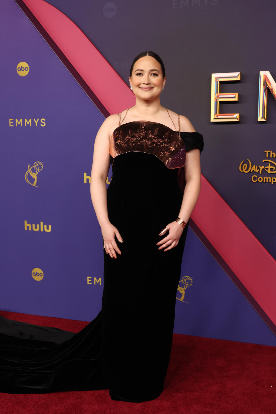 LOS ANGELES, CALIFORNIA - SEPTEMBER 15: Lily Gladstone attends the 76th Primetime Emmy Awards at Peacock Theater on September 15, 2024 in Los Angeles, California. (Photo by Amy Sussman/Getty Images)