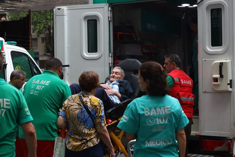 Hubo evacuados debido al humo en la zona de Caballito