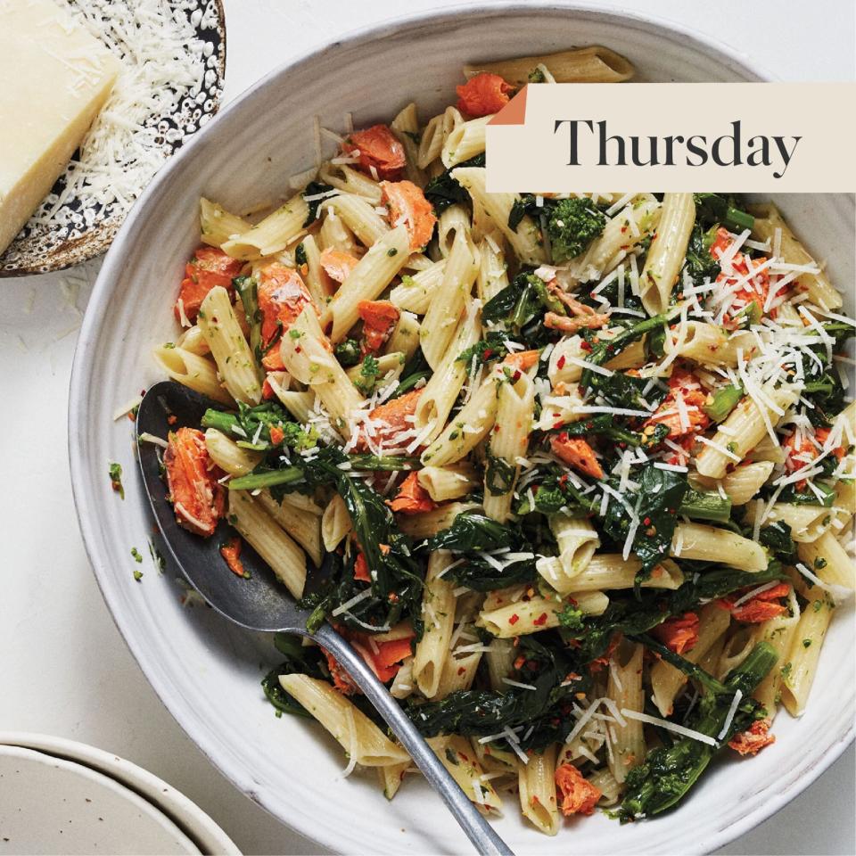 pasta with broccoli rabe and salmon WFD