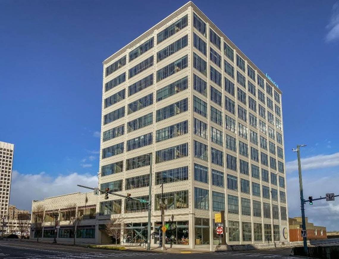 The former Tacoma DaVita office tower, also known as the Sandberg-Schoenfeld building, is set to undergo a conversion to apartments.