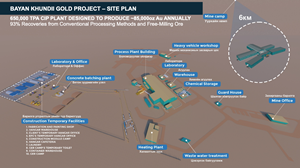 650,000 TPA CIP Plant Designed to Produce ~85,000 oz Au Annually