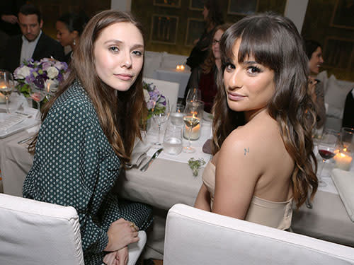 Lea Michele and Elizabeth Olsen