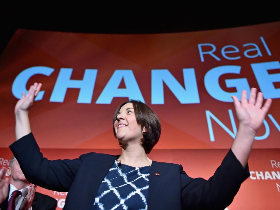 Kezia Dugdale was Scottish Labour leader between 2015 and 2017 (Jeff J Mitchell/Getty Images)