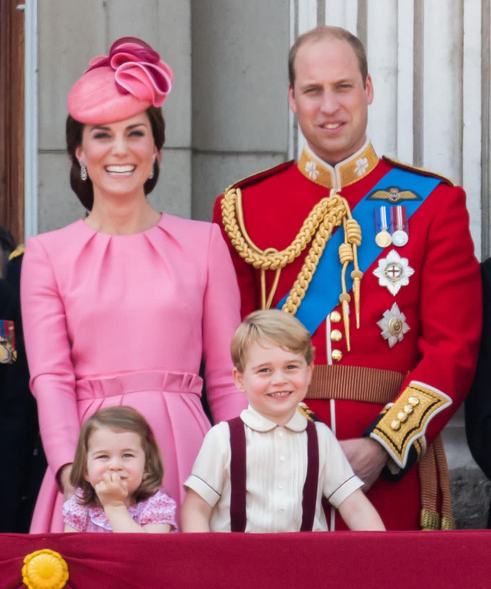 The two-year-old is currently fourth in line to the throne after her brother, Prince George, her father, Prince William and her grandfather, Prince Charles. Photo: Getty Images