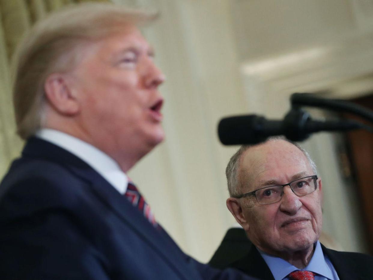 Trump, Dershowitz