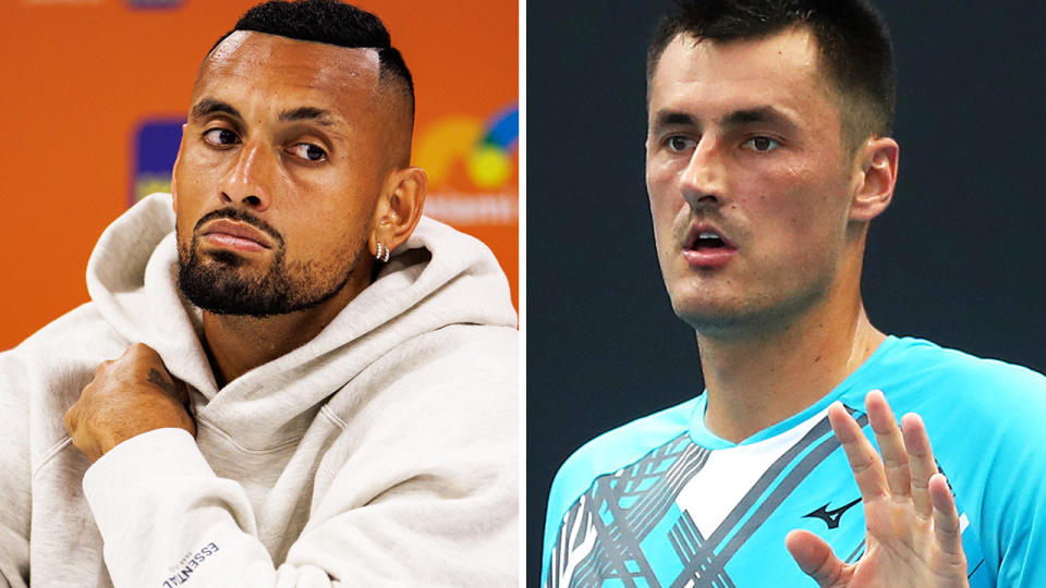 Nick Kyrgios and Bernard Tomic's feud has once again re-ignited on social media.