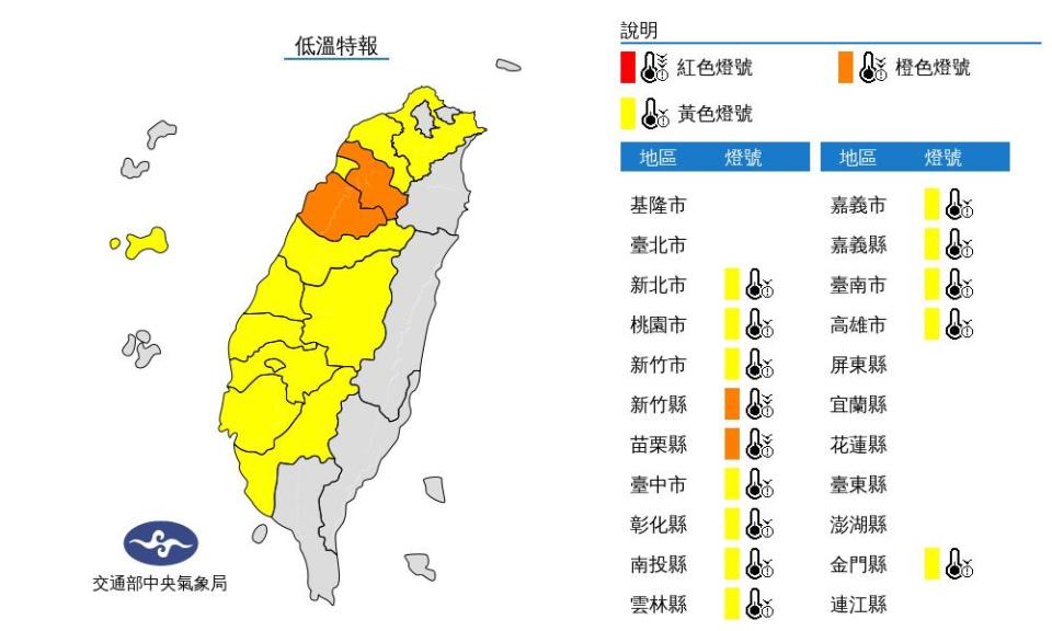 快新聞／苗栗今晨低溫5.8度 氣象局：冷氣團減弱日夜溫差大